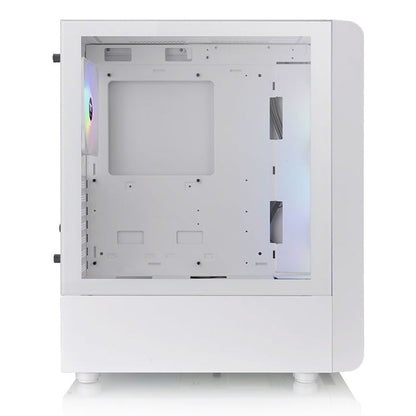 Thermaltake CS CA-1X2-00M6WN-01 S200 TG 4 x ARGB White Mid TowerÿATX - PuriLite