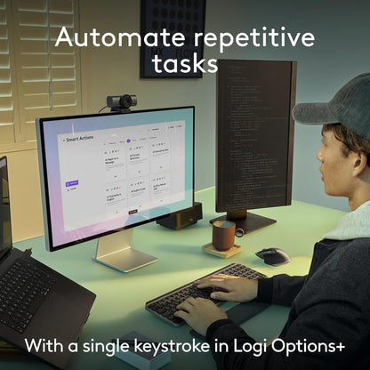 Logitech MX Keys S Combo for Mac, Wireless Keyboard and Mouse with Palm Rest, Backlit Keyboard, Fast Scroll Wireless Mouse, Bluetooth USB C for MacBook Pro, MacBook Air, iMac, iPad - Space Grey