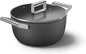 Smeg Black 5-Quart 9.5-Inch Casserole Dish with Lid