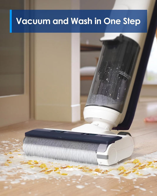 Tineco iFLOOR 5 Breeze Complete Wet Dry Vacuum Cordless Floor Washer, One-Step Cleaning for Hard Floors, Edge Clean, Auto Self-Cleaning, Lightweight & Cordless Design - PuriLite