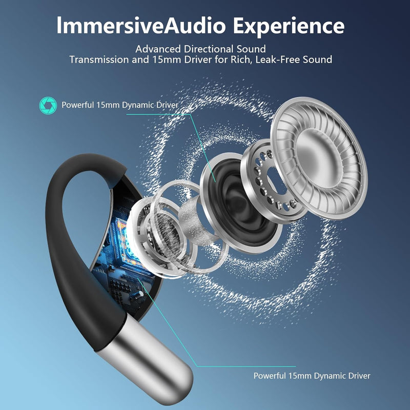 AI Language Translation Wireless Earbuds Bluetooth 5.4 Real Time Headphones,Translator for 144 Languages & Accents,LED Digital Display Charging Case,Long Battery Life, Fit iOS and Android (Deep Black)