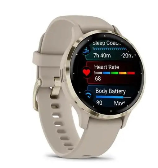 Garmin Venu 3S - Soft Gold w/ French Grey Case (010-02785-02)