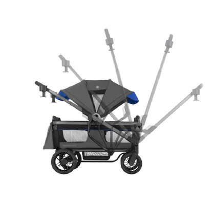 Evenflo Shyft All-Terrain Wagon Stroller | 2-in-1 Stroller Wagon for Two Children