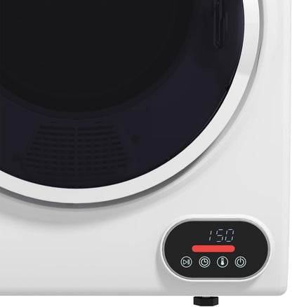 HOMCOM 850W 9lbs Electric Portable Compact Laundry Clothes Dryer, 1.5 cu.ft Portable Tumble Dryer with Stainless Steel Drum, for Apartment, Home, White