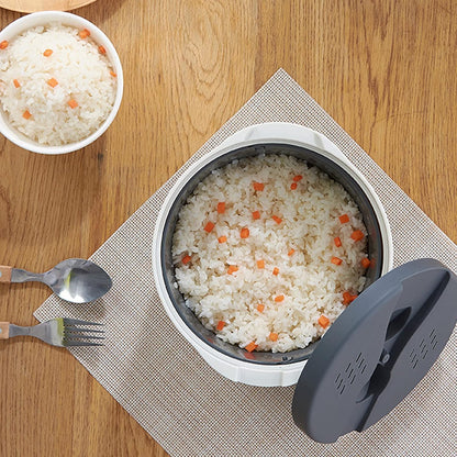 Microwave Rice Cooker, 2L Capacity Food Grade PP Microwave Rice Cooker Steamer with Spoon, Lid and Strainer, Non Stick Steaming Pot Microwave Rice Maker for Home Meal Prep Cooker
