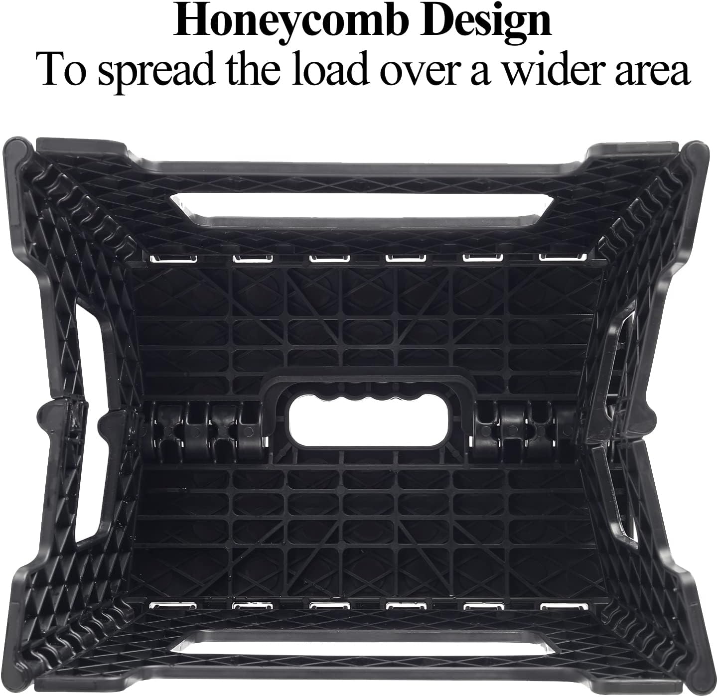 KOADOA Folding Step Stool, 9 Inch Plastic Foldable Step Stool for Kids Adults - Holds Up to 330 lbs Foot Stool with Non-Slip Surface, Carry Handle for Kitchen Bathroom Bedroom