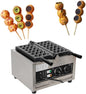 110V 1500WCommercial Electric Bubble Skewer Waffle Ball Machine 6-Grid Teflon Non Stick Pan Stainless Steel Belgium Waffle Ball Stick Maker