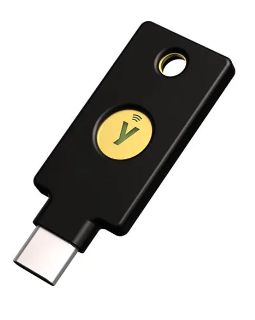 Yubico - YubiKey 5C NFC - Two-Factor authentication (2FA) Security Key, Connect via USB-C or NFC, FIDO Certified (YUBIKEY5CNFC) - PuriLite