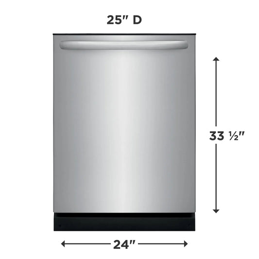 Frigidaire 24 in. Stainless Steel Built-In Dishwasher with Sanitize Cycle - PuriLite
