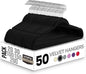 Utopia Home Pack of 50 Premium Non Slip Velvet Hangers 360 Degree rotatable Hook Durable & Slim Coat - Pant Hangers - Black