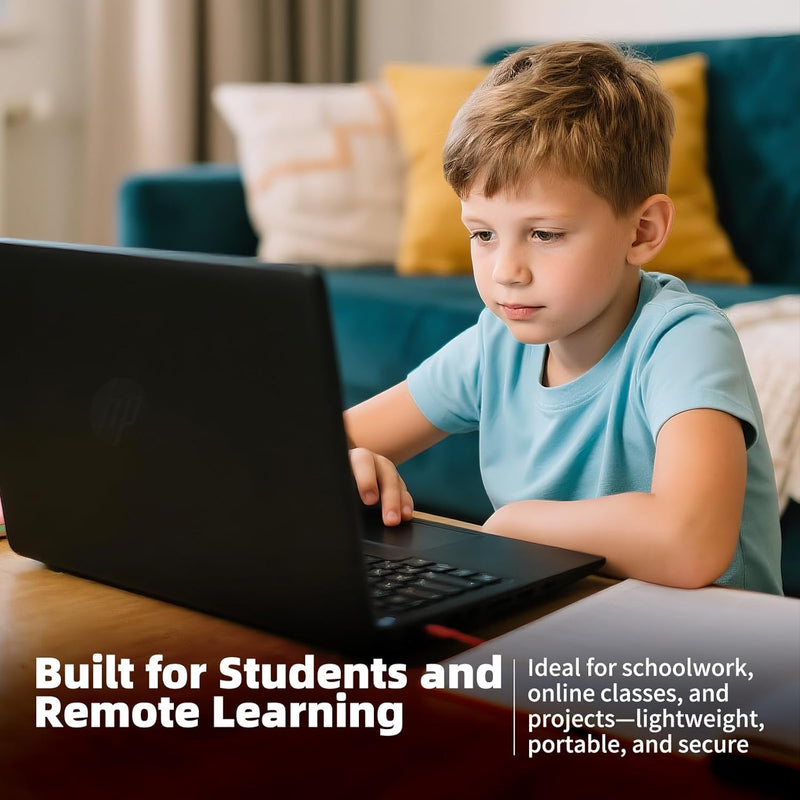 HP 15 Lightweight Student and Home Laptop, 15.6" HD Anti-Glare Display, Intel Processor N100, Intel UHD Graphics, 4GB DDR4 Memory, 128GB UFS Storage, Wi-Fi 6, Bluetooth 5.3, Windows 11 Home in S Mode