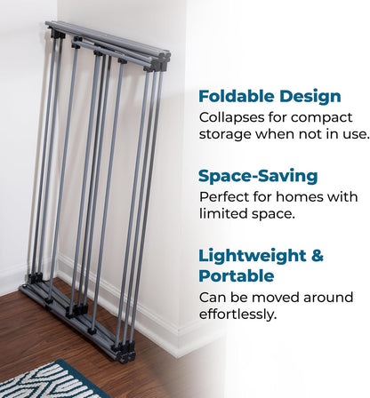 Honey-Can-Do Oversize Collapsible Clothes Drying Rack DRY-09066 Silver, 50 lbs