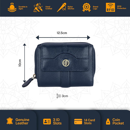 HAMMONDS FLYCATCHER Pure Cow Leather Wallet Combo Gift Set – Wedding Anniversary Gifts for Couples - PuriLite