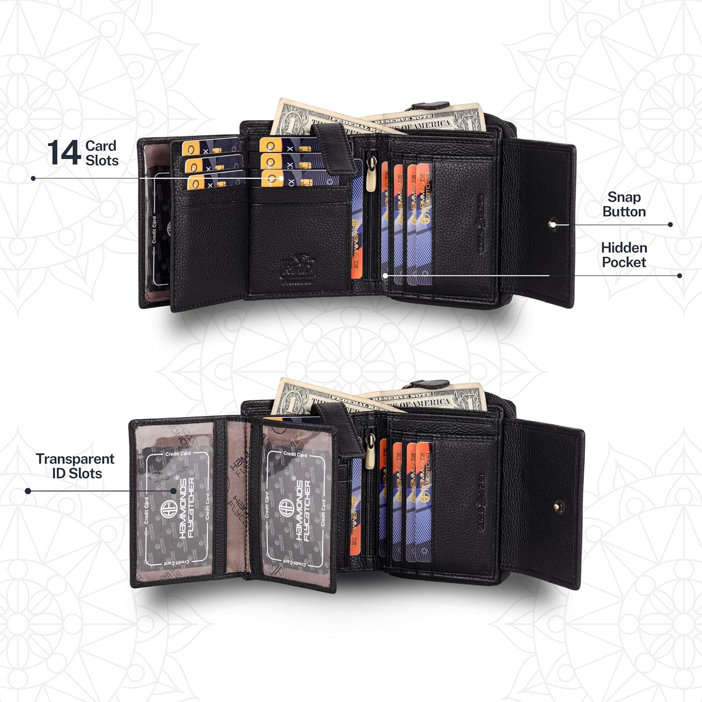 HAMMONDS FLYCATCHER Pure Cow Leather Wallet Combo Gift Set – Wedding Anniversary Gifts for Couples - PuriLite