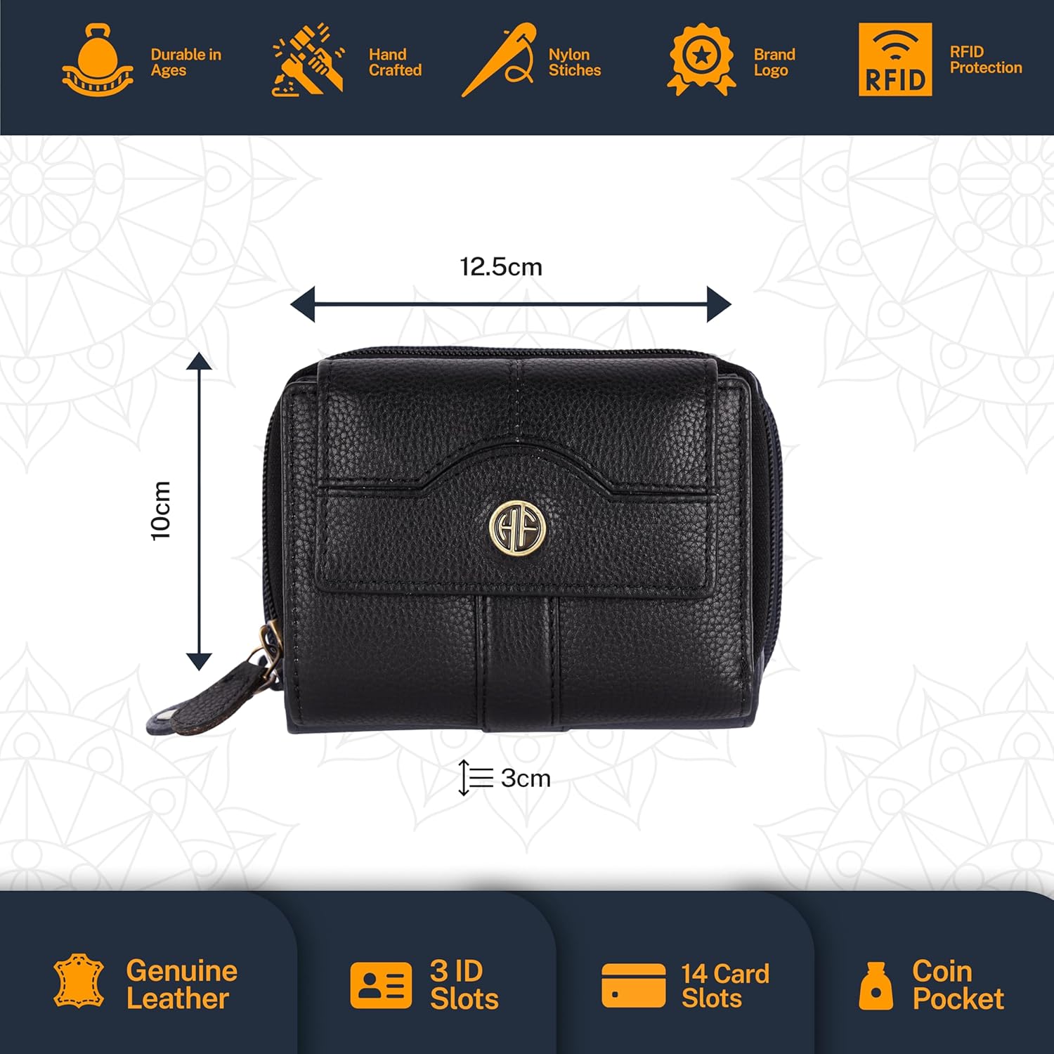 HAMMONDS FLYCATCHER Pure Cow Leather Wallet Combo Gift Set – Wedding Anniversary Gifts for Couples - PuriLite