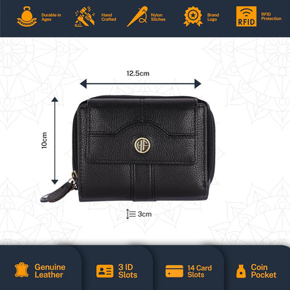 HAMMONDS FLYCATCHER Pure Cow Leather Wallet Combo Gift Set – Wedding Anniversary Gifts for Couples - PuriLite