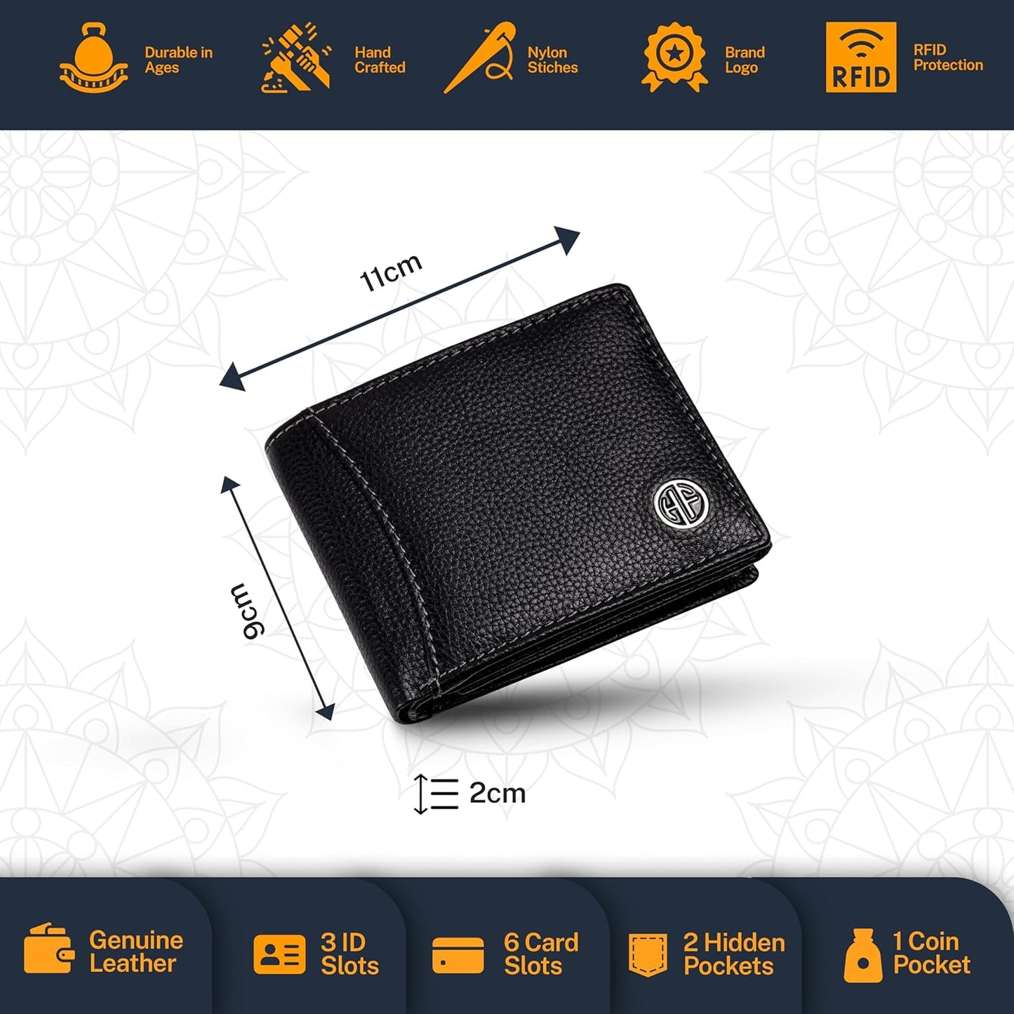 HAMMONDS FLYCATCHER Pure Cow Leather Wallet Combo Gift Set – Wedding Anniversary Gifts for Couples - PuriLite