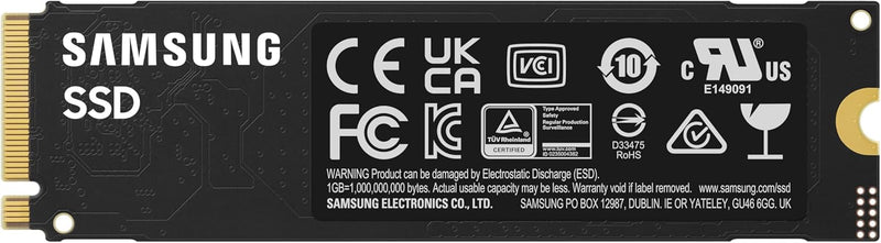 Samsung 990 EVO Plus - 4TB PCIe Gen4. X4, Gen5. X2 NVMe 2.0 - M.2 Internal SSD, Speed Up to 7,250 MBs, Upgrade Storage for PC-Laptops, HMB Technology and Intelligent Turbowrite (MZ-V9S4T0B/AM)