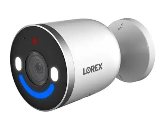 Lorex 4K Spotlight Indoor / Outdoor Wi-Fi 6 Security Camera (White) (W881AAD-F) - PuriLite