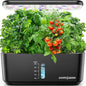 Indoor Gardening Kit - 10 Pods Plant Germination Kit - Hydroponic Growing System - Hydroponic Plant with LED Grow Light - Smart Garden Planter for Home Gardening - PuriLite