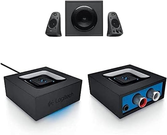 Logitech Z625 Powerful THX Sound 2.1 Speaker System for TVs, Game Consoles and Computers & Bluetooth Audio Adapter for Bluetooth Streaming