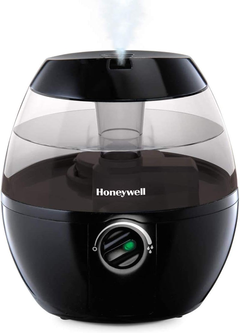 Honeywell HUL520BC MistMate Ultrasonic Cool Mist Humidifier, Black, with Adjustable Mist Control, Auto Shut-off, Ultra Quiet Operation, Visible Cool Mist, 0.5-Gallon