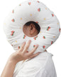 Ear Piercing Pillow for Side Sleepers With Ear Hole, 11" Donut Pillow Side Sleeping Pillow, Circle 3.5" Pillow, Small Pillow with Ear Hole for Sleeping with Earrings/earplugs (White, PP cotton))