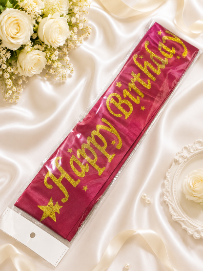 Bride To Be Sash | Happy Birthday Sash | Bridal Shower Sash | Bachelorette Party Sash | Birthday Party Celebration Sash | Premium Quality Multiple Colors