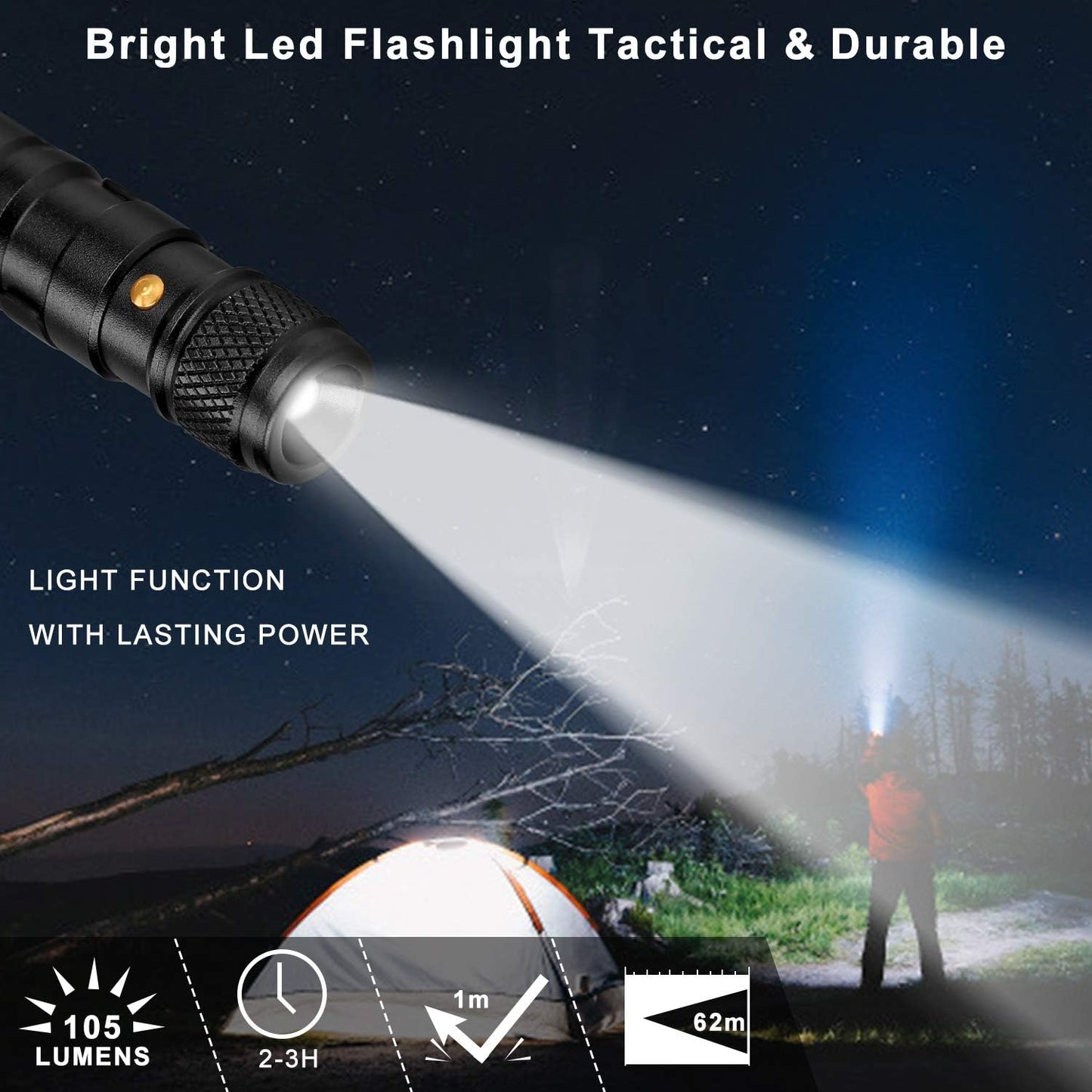 Multitool Pen Gift Set for Men and Women, Tactical EDC Pen with Flashlight, Bottle Opener, Glass Breaker Tip, and Ballpoint Pen – Unique Stocking Stuffer and Birthday Gift - PuriLite
