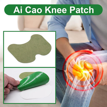 24PCS Knee Patches, Natural Warm Knee Patch Mugwort Pain Relief Patches Herbal Heat Therapy Patches for Knee Back Shoulder Pain Relief 12-Hour Warmth with Aged Mugwort Breathable & Reusable