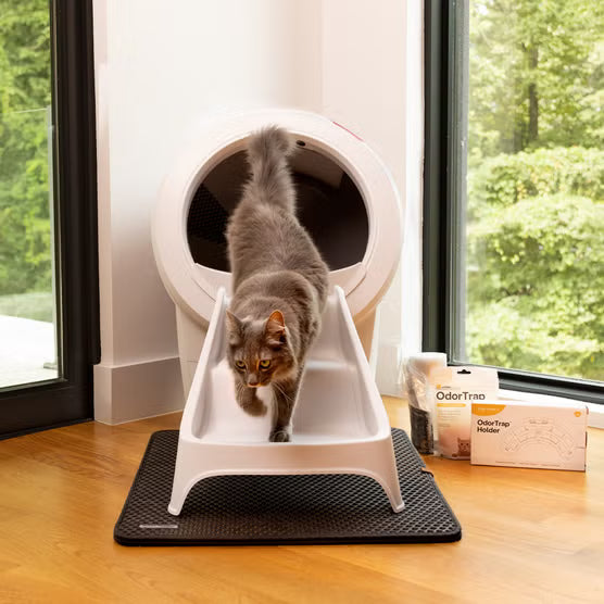 Litter-Robot 4 Self-Cleaning Cat Litter Box Exclusive Bundle - White
