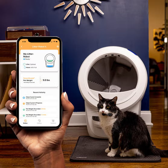 Litter-Robot 4 Self-Cleaning Cat Litter Box Exclusive Bundle - White
