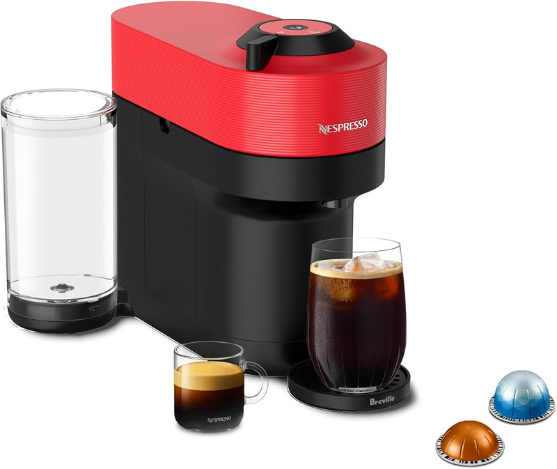 Nespresso Vertuo Pop+ Coffee and Espresso Machine by Breville - Spicy Red