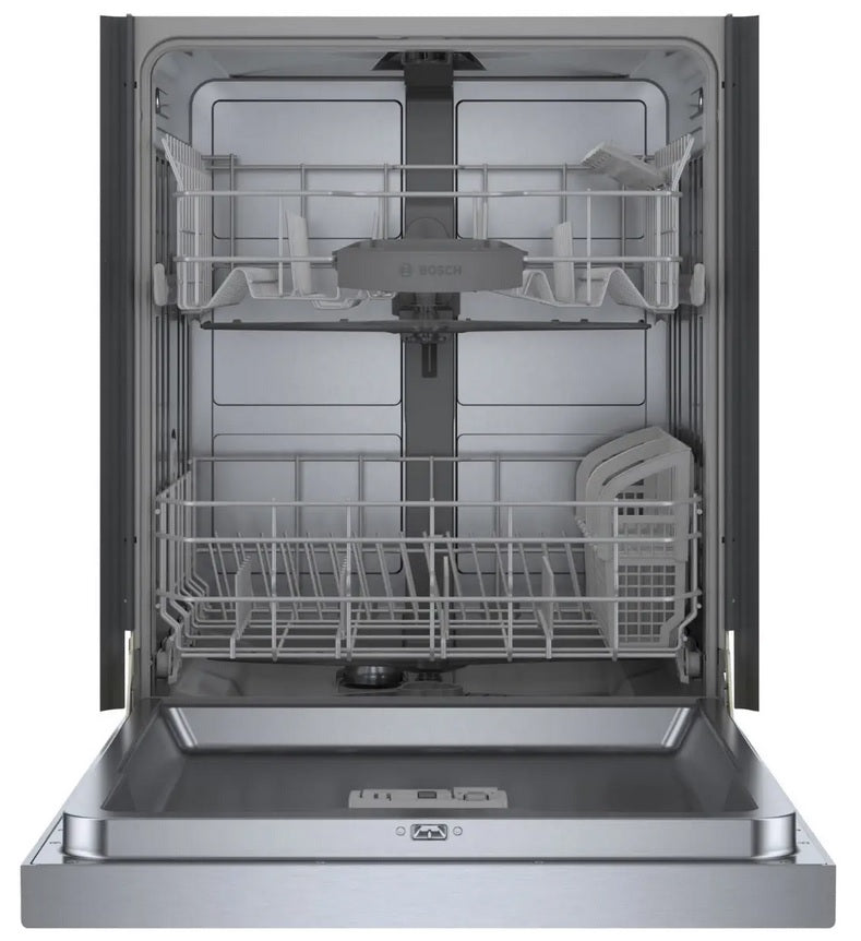 Bosch 100 Series Plus 24-Inch Smart Dishwasher - Stainless Steel (SHE4AEM5N)