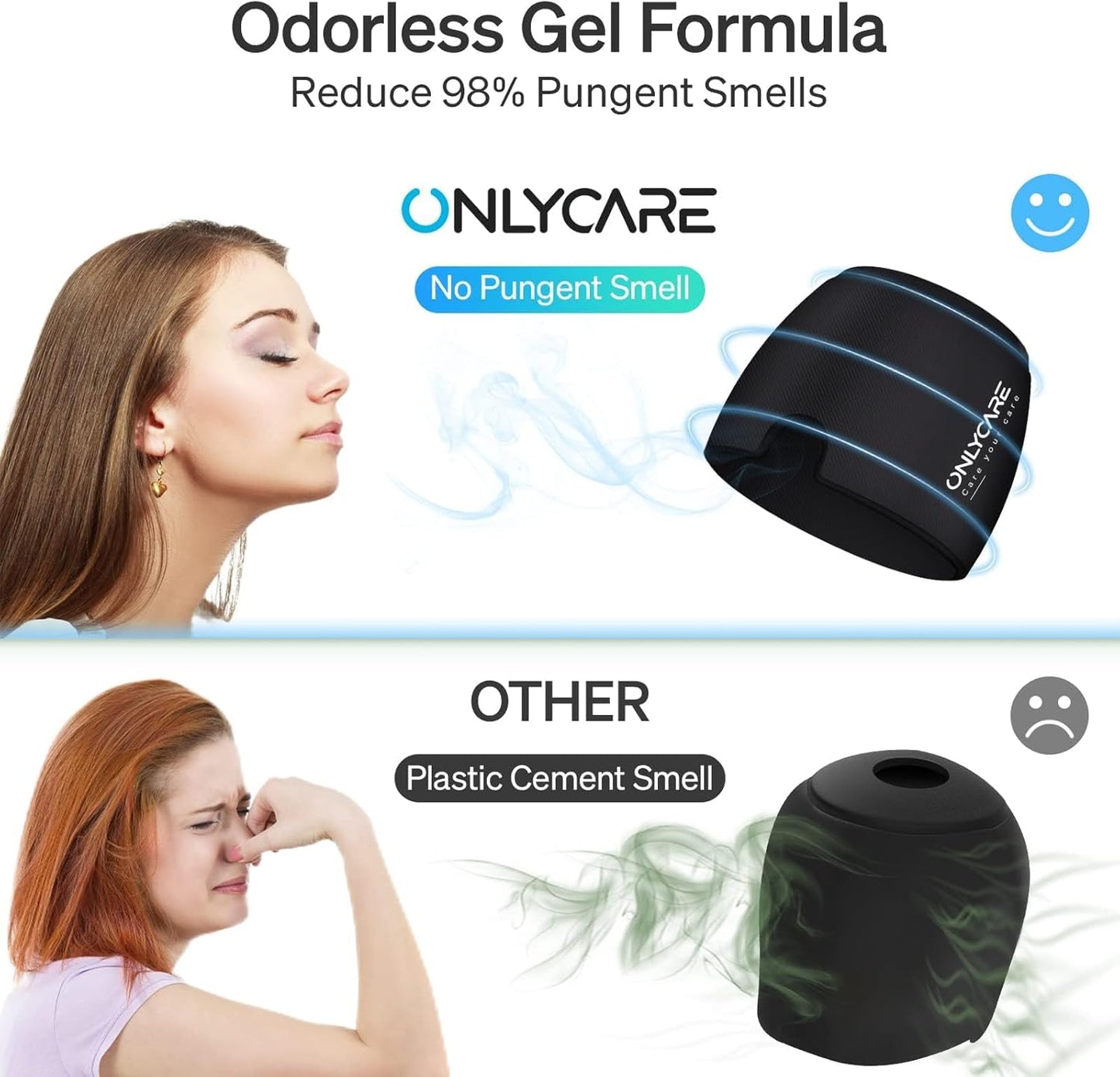 ONLYCARE Migraine Relief Cap, Migraine Mask 2025 Upgraded Reusable Gel Ice Pack for Headache, Cold Therapy Cooling Ice Pack Migraine Cap