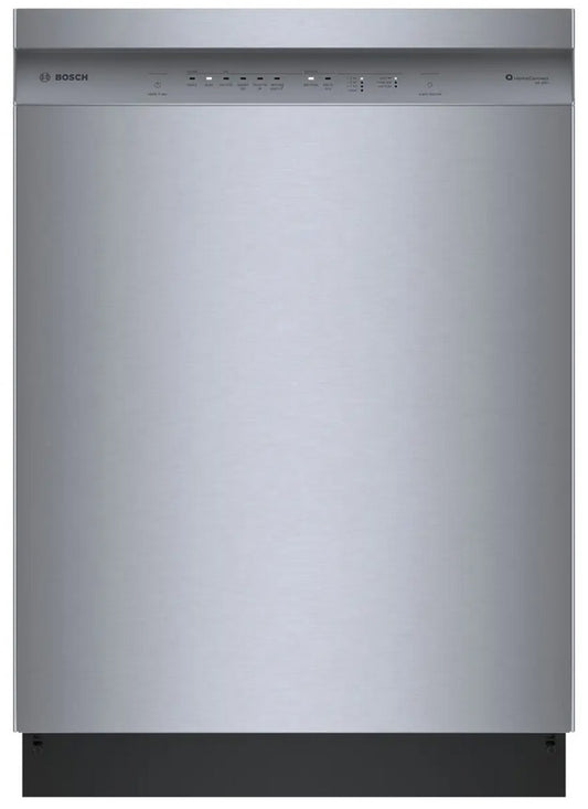 Bosch 100 Series Plus 24-Inch Smart Dishwasher - Stainless Steel (SHE4AEM5N)