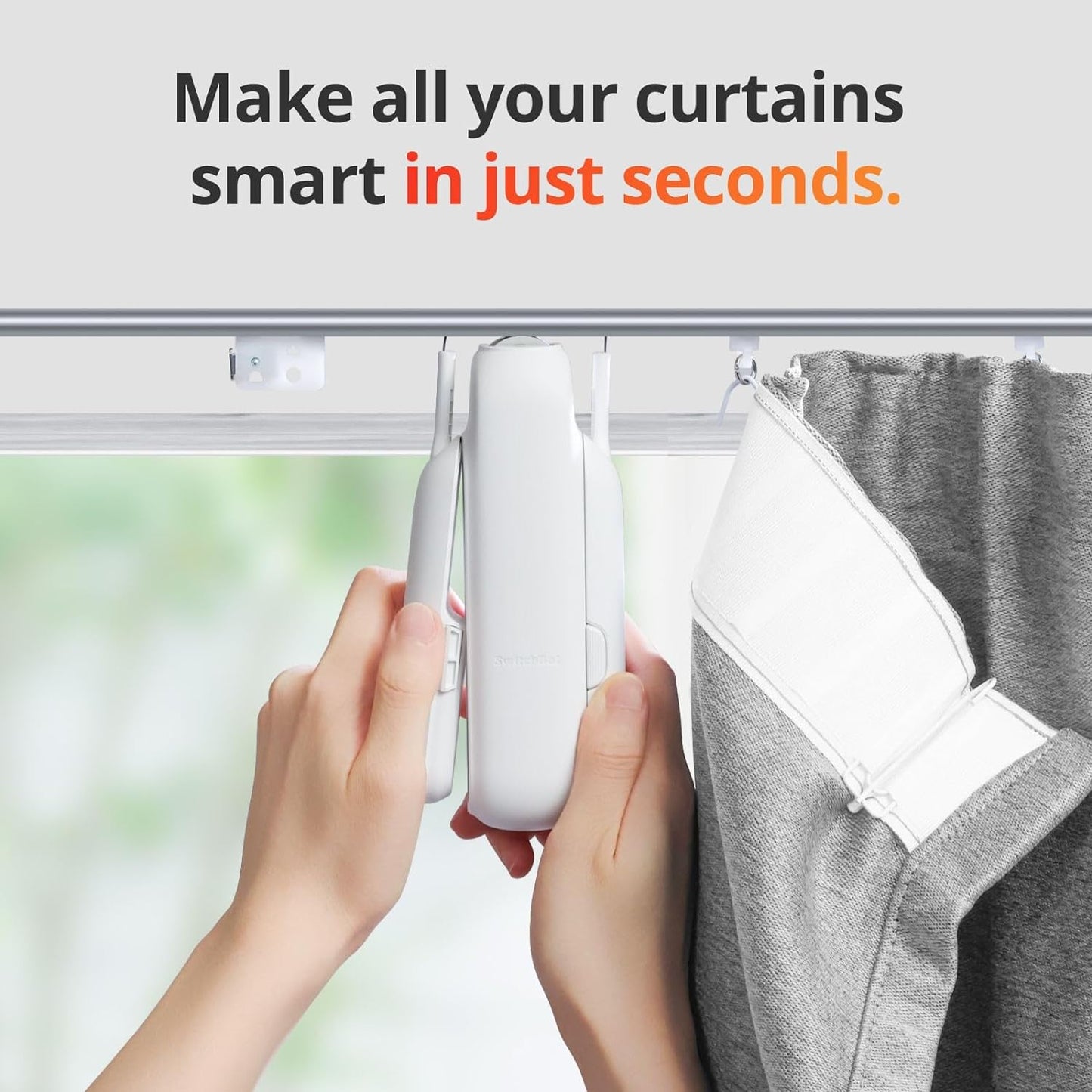 Electric Smart Curtain Opener - Automatic Ceiling Curtain Opener - Smart Curtain Opener with App/Timer - PuriLite