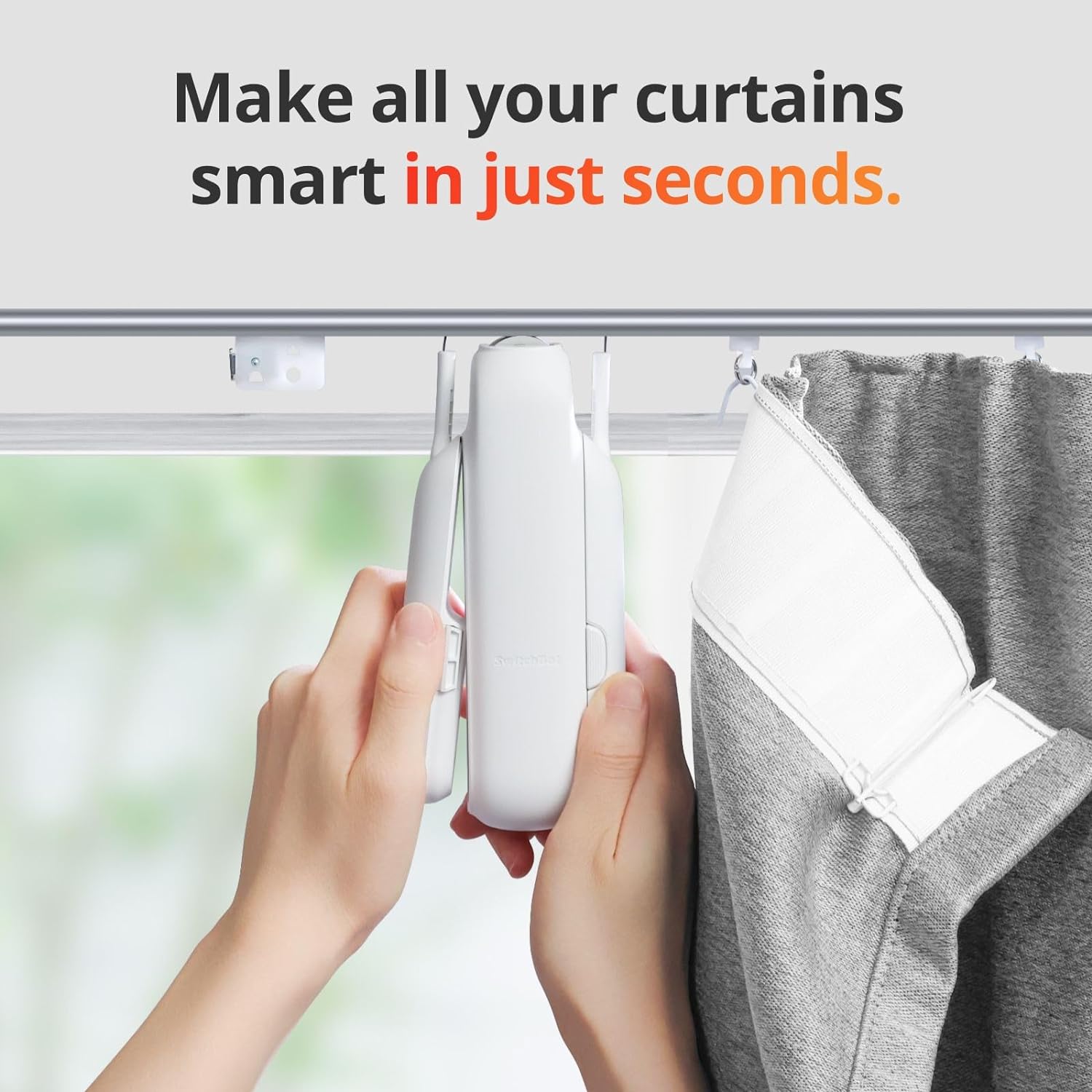 Electric Smart Curtain Opener - Automatic Ceiling Curtain Opener - Smart Curtain Opener with App/Timer - PuriLite