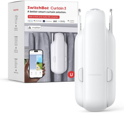 Electric Smart Curtain Opener - Automatic Ceiling Curtain Opener - Smart Curtain Opener with App/Timer - PuriLite