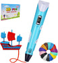 3D Printing Pen for Kids with Adjustable Temperature and Speed Includes 12 Color PLA Filament Refills and Charger Creative Drawing and Writing Tool