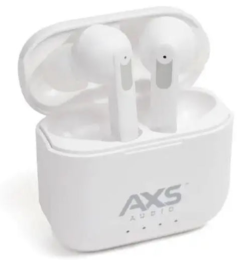 AXS Audio Active Noise Cancelling High Definition Bluetooth Earbuds - White (AXSE01W) - PuriLite