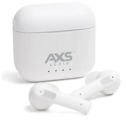 AXS Audio Active Noise Cancelling High Definition Bluetooth Earbuds - White (AXSE01W)