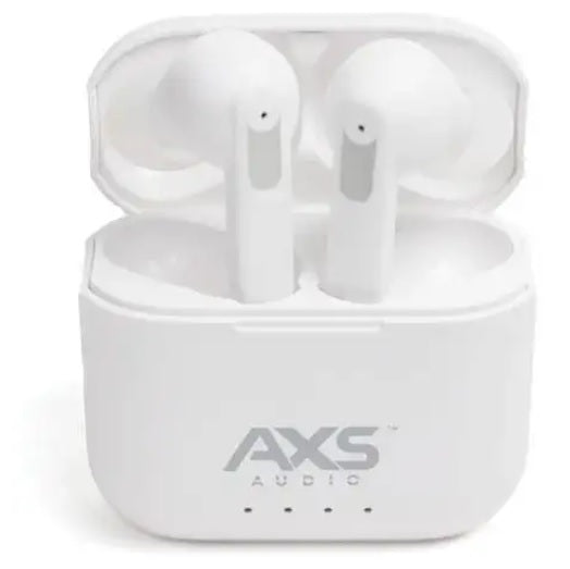 AXS Audio Active Noise Cancelling High Definition Bluetooth Earbuds - White (AXSE01W)