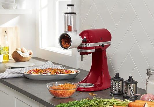 KitchenAid Fresh Prep Slicer/Shredder Attachment, KSMVSA, White - PuriLite