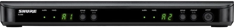 Shure BLX288/SM58 UHF Wireless Microphone System - Perfect for Church, Karaoke, Vocals - 14-Hour Battery Life, 100m Range | Includes (2) SM58 Handheld Vocal Mics, Dual Channel Receiver | H9 Band