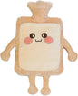 Hot Water Bottle 1000ML Hot Water Bag with Cute Toast Bread Plush Cover Large Rubber Bottle Hand Warmer for Pain Relief Gift for Women, Girls Style 2