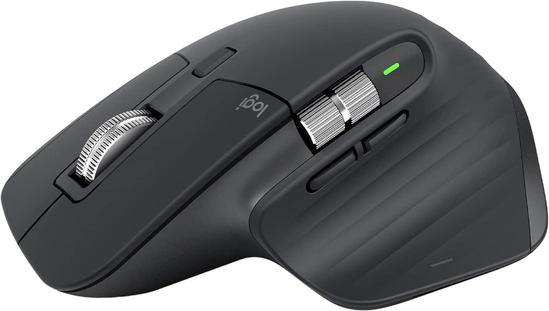 Logitech MX Master 3S - Wireless Performance Mouse with Ultra-fast Scrolling, Ergo, 8K DPI, Track on Glass, Quiet Clicks, USB-C, Bluetooth, Windows, Linux, Chrome - Graphite