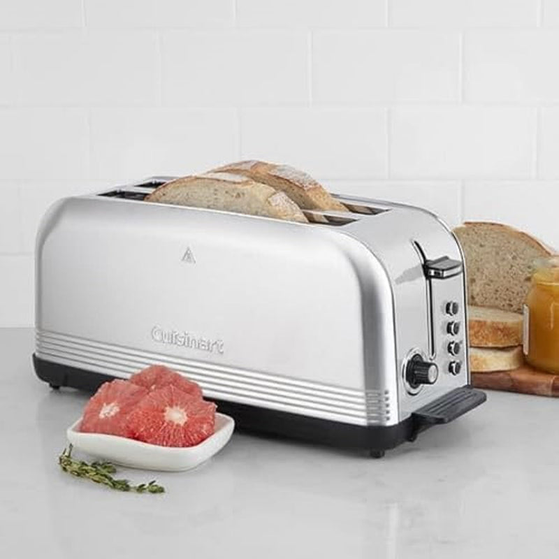 Cuisinart CPT-2500C Stainless Steel Long Slot Toaster, 7 Shade Settings