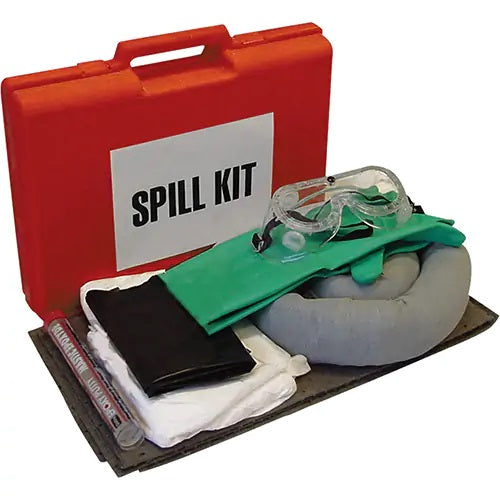 First Responders Spill Kit, Universal, Case, 2.6 US gal Absorbancy