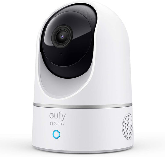 eufy Security Indoor Cam E220, 2K, Pan & Tilt, Indoor Security Camera, Wi-Fi Plug-in Camera, Human & Pet AI, Voice Assistant Compatibility, Night Vision, Motion Tracking, HomeBase not Compatible